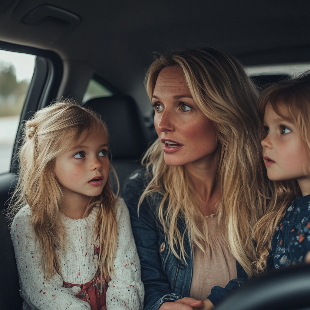 Linda et sa fille rentrent chez elles | Source : Midjourney