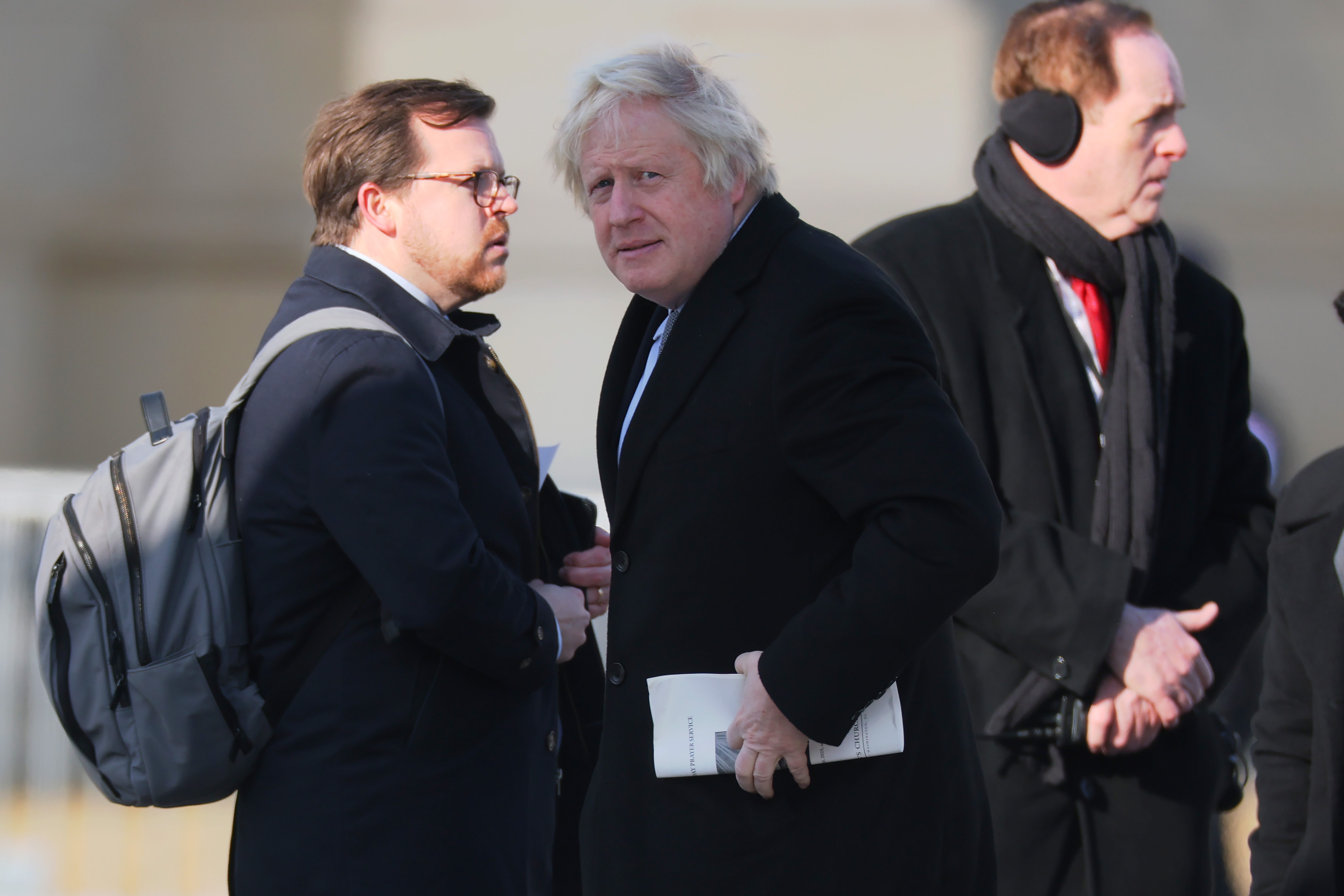 Boris Johnson arrive à la cérémonie d'investiture du président américain élu Donald Trump à Washington, DC, le 20 janvier 2025 | Source : Getty Images