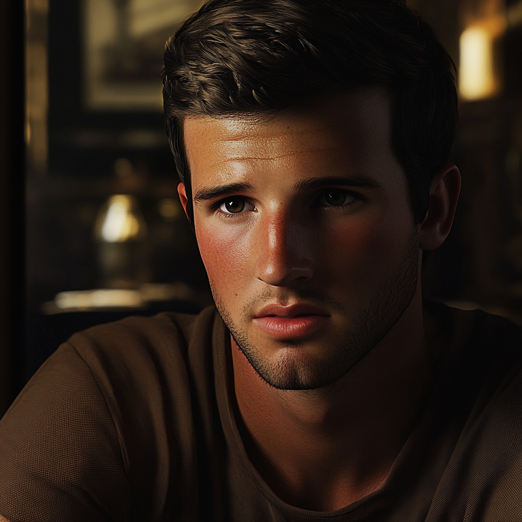 Un jeune homme triste | Source : Midjourney