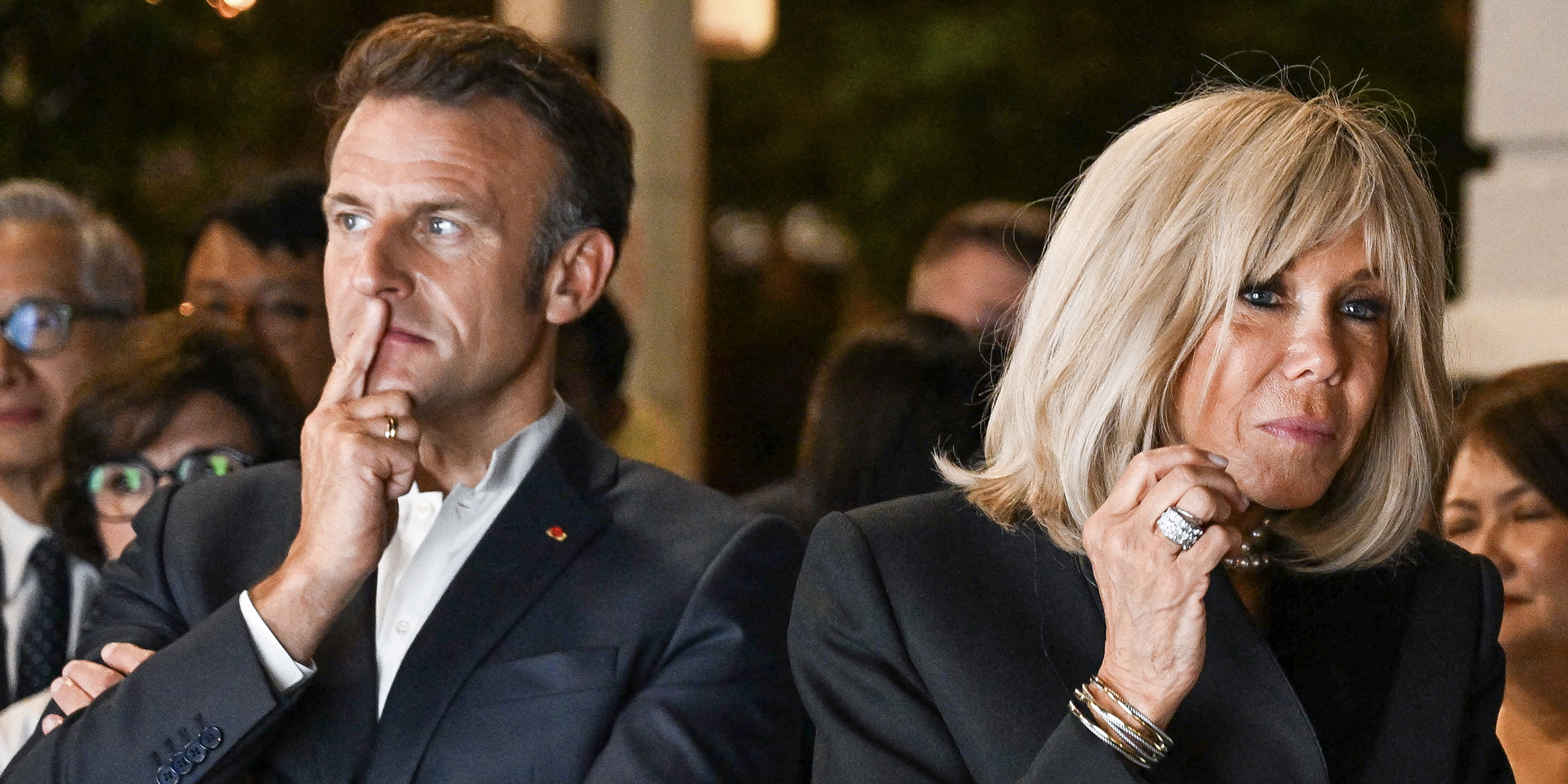 Emmanuel et Brigitte Macron | Source : Getty Images