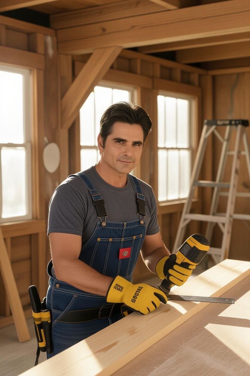 Une image générée par l'IA de John Stamos en tant que charpentier | Source : Grok