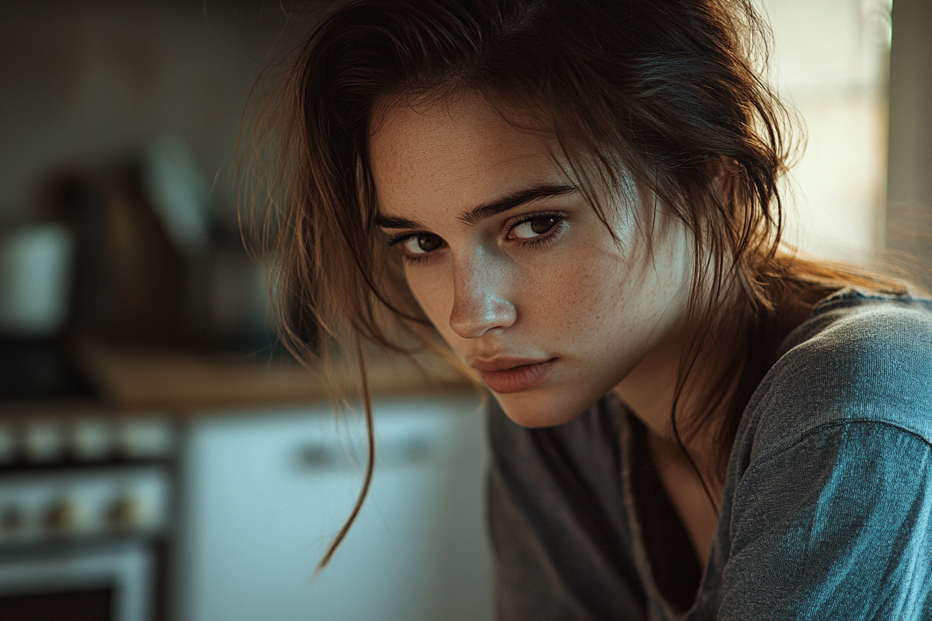 Une femme pensive | Source : Midjourney