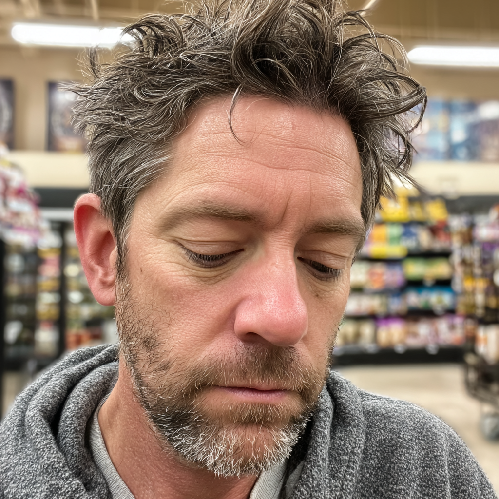 Un homme qui regarde le sol | Source : Midjourney