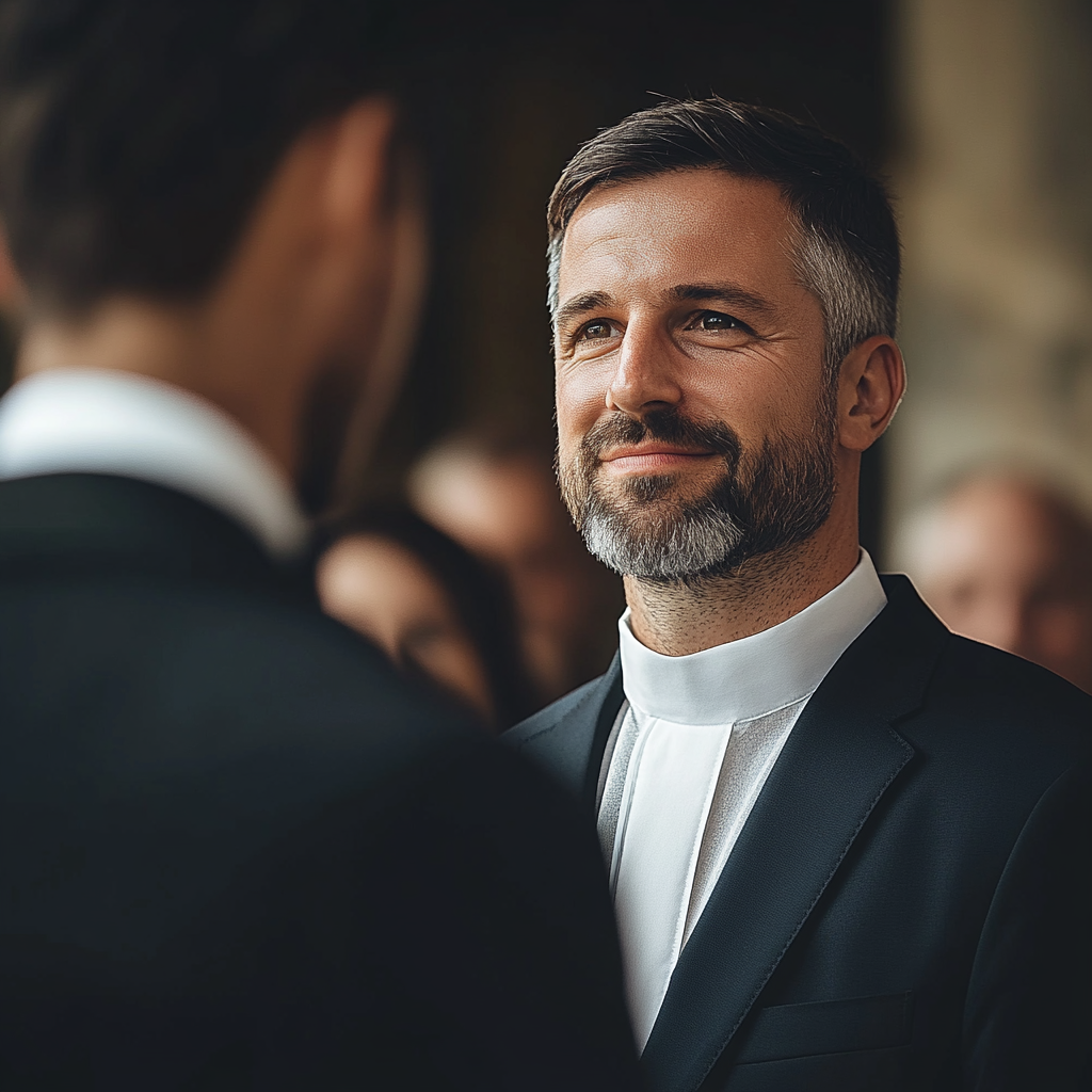 Un pasteur souriant | Source : Midjourney