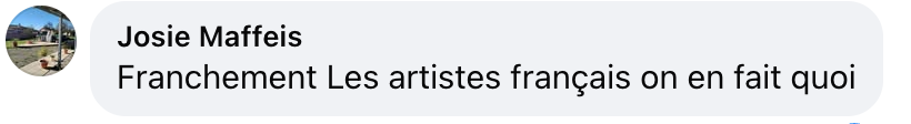 Commentaire d'internaute | Source : facebook.com/parismatchmag