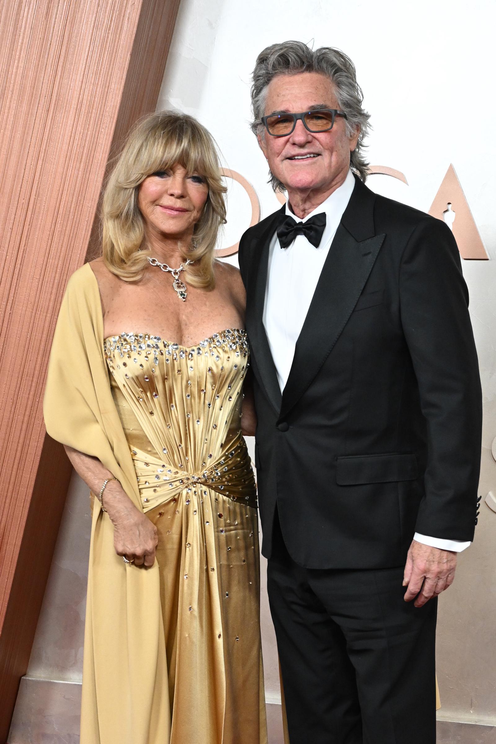 Goldie Hawn et Kurt Russell lors de la 97e cérémonie des Oscars, le 2 mars 2025, à Hollywood, en Californie. | Source : Getty Images