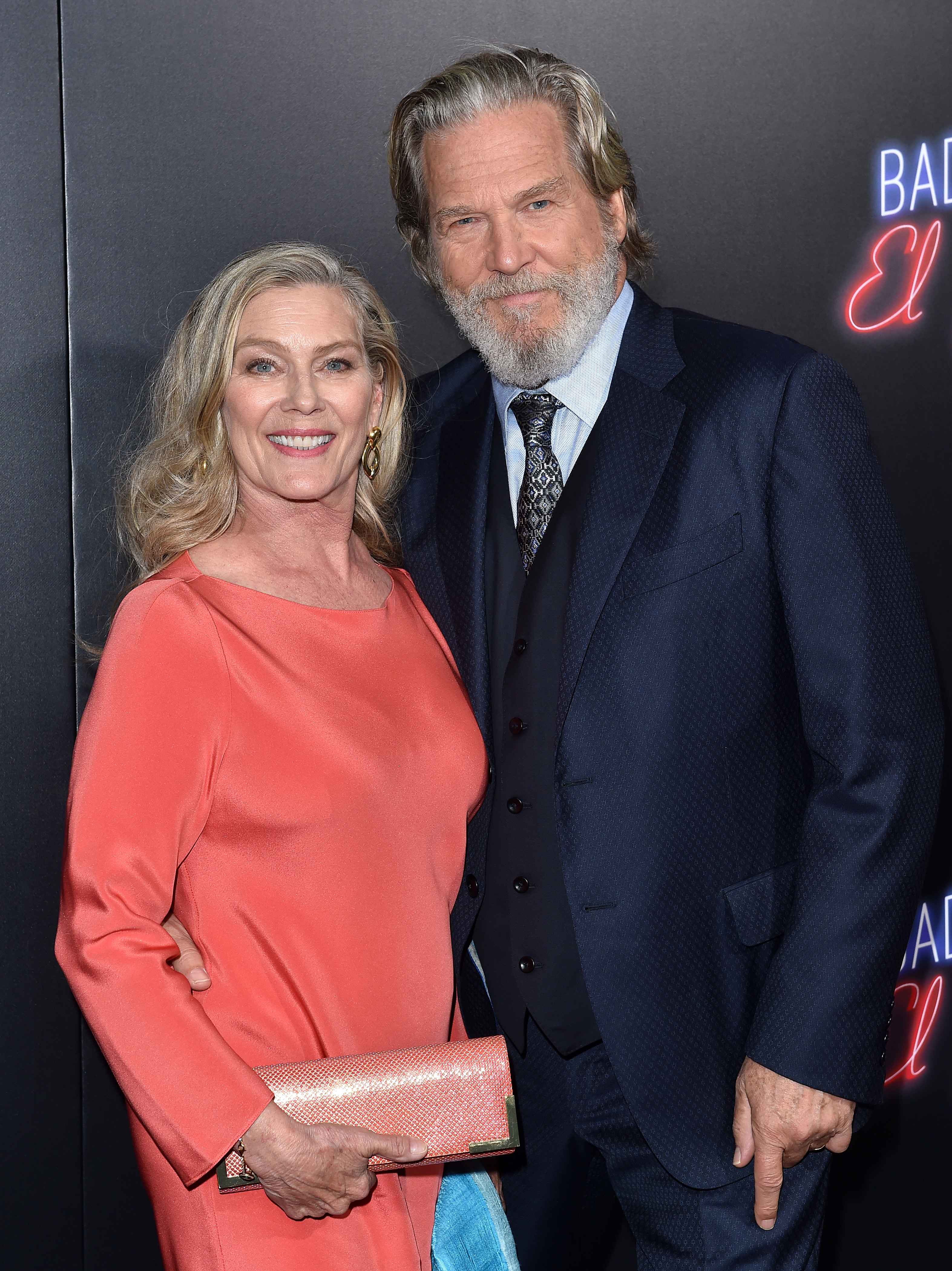 Susan et Jeff Bridges lors de la première du film « Bad Times at the El Royale » le 22 septembre 2018 à Hollywood, Californie | Source : Getty Images
