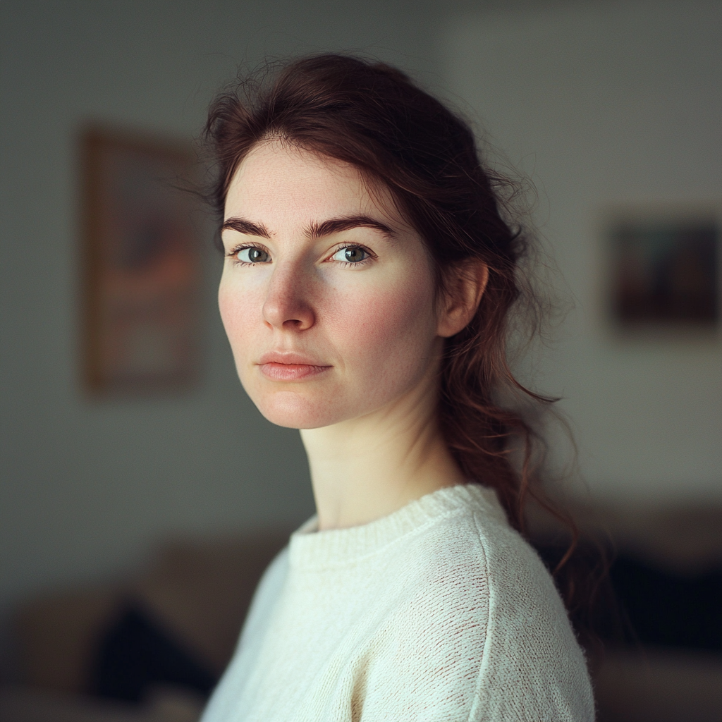 Une femme dans sa maison | Source : Midjourney