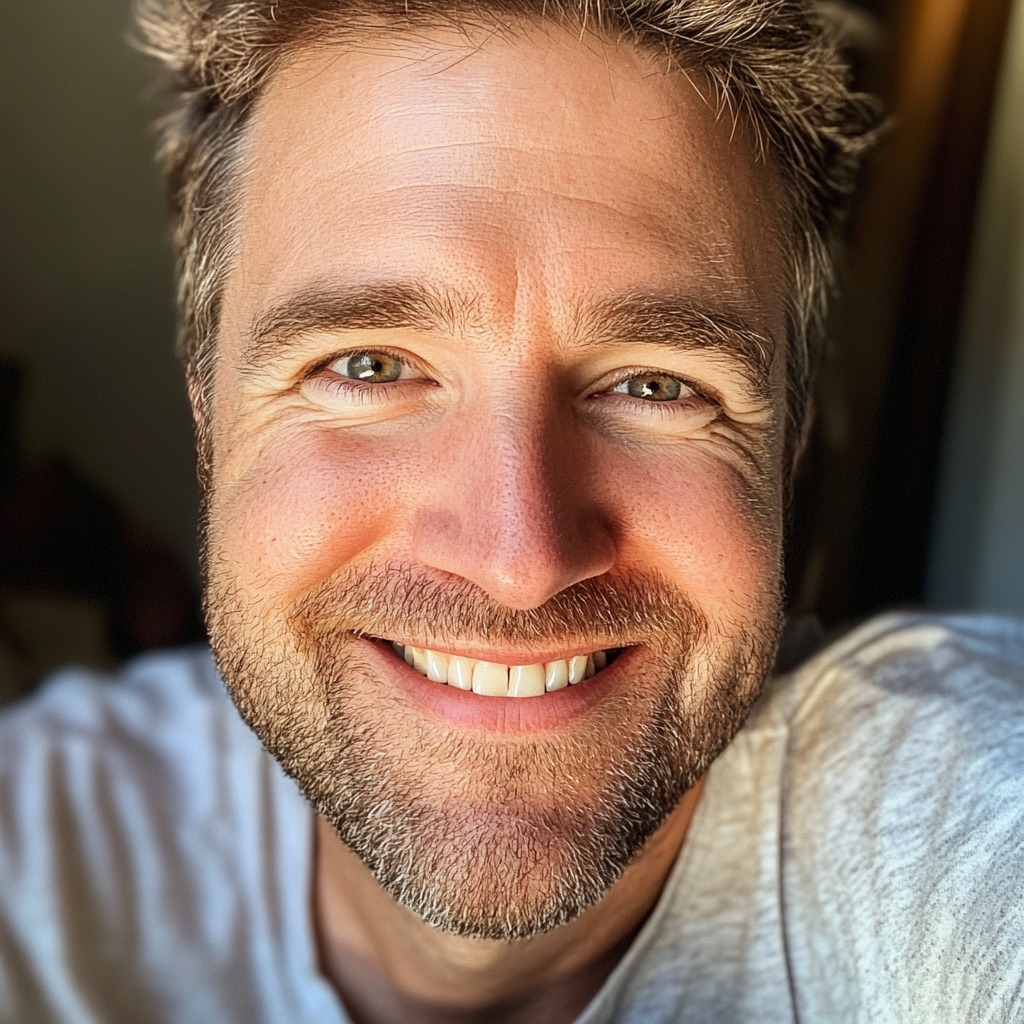 Un homme souriant | Source : Midjourney