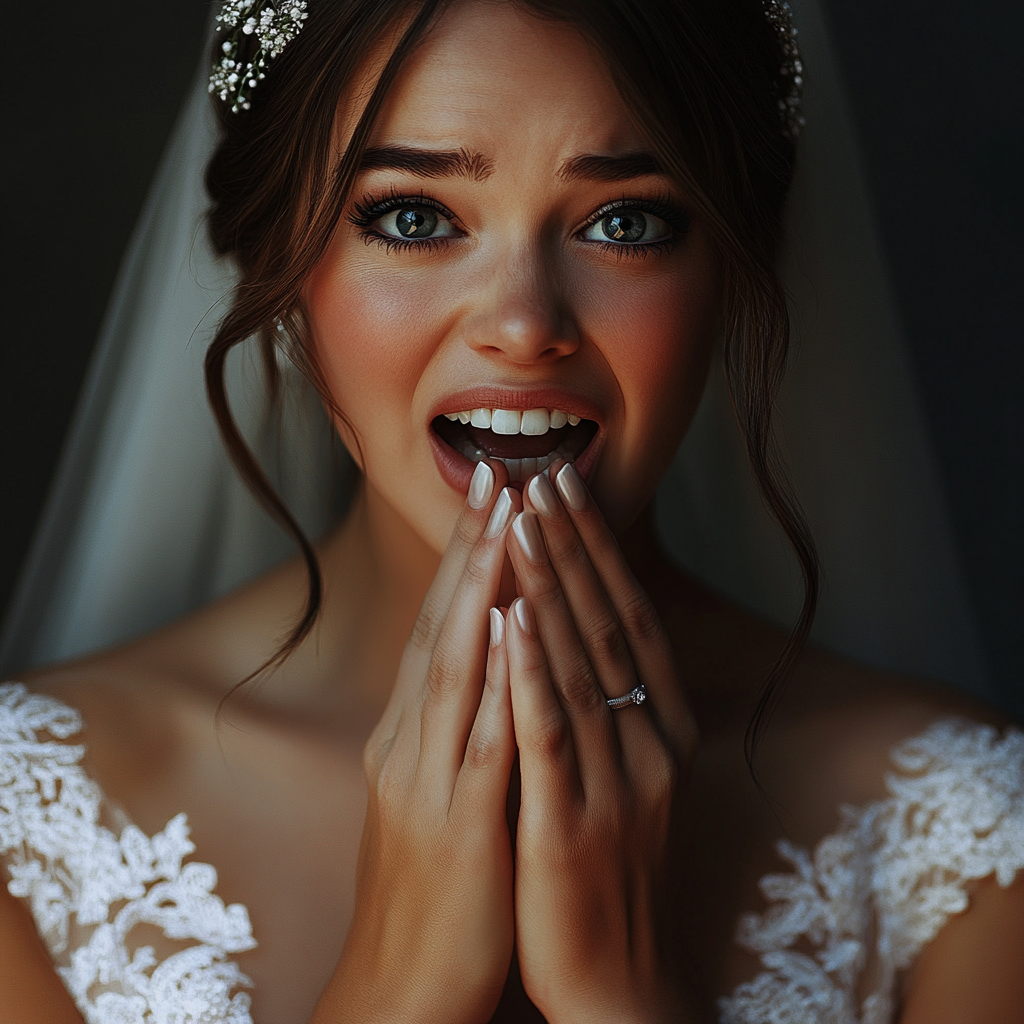 Une mariée effrayée | Source : Midjourney