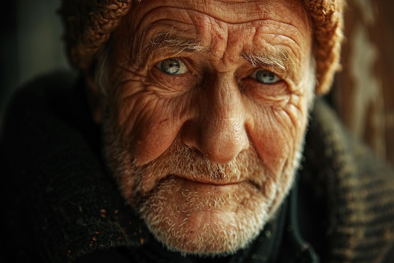 Un homme âgé qui sourit | Source : Midjourney