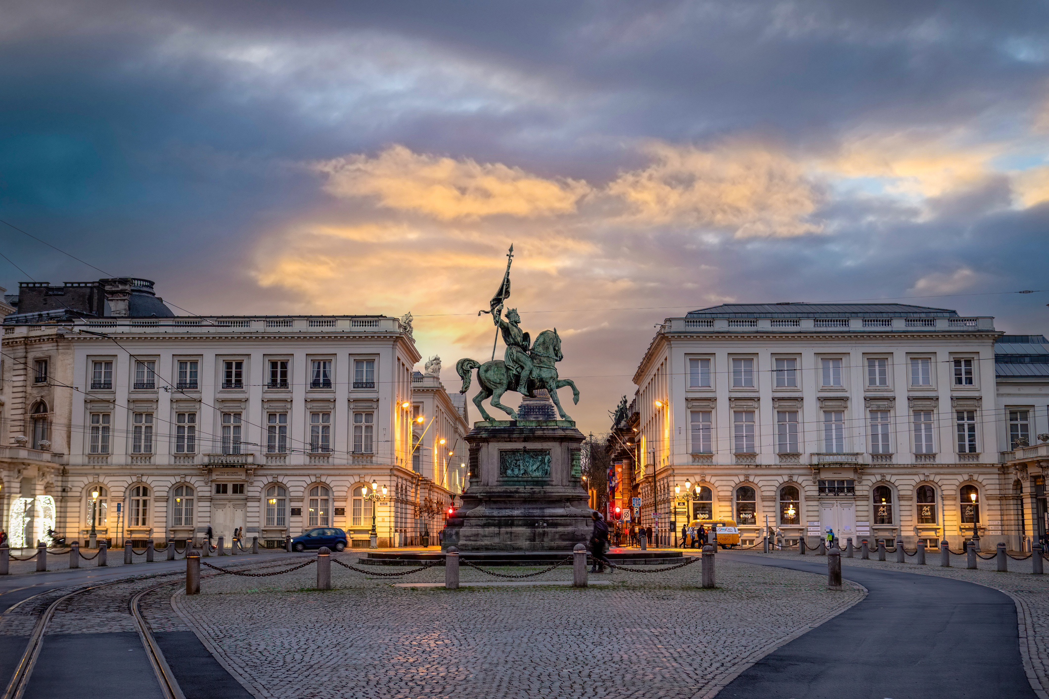 La Place Royale (Koningsplein) est une place du XVIIIe siècle située près du Quartier Royal de Bruxelles, en Belgique. | Source : Getty Images