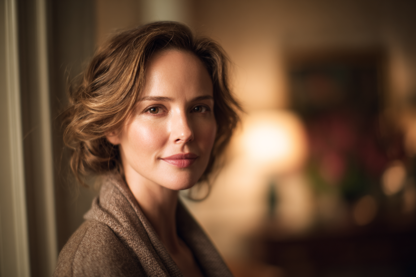 Une femme debout dans une maison | Source : Midjourney