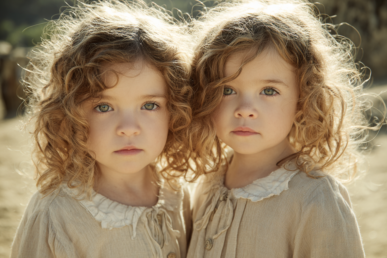 Deux filles se tenant l'une à l'autre | Source : Midjourney