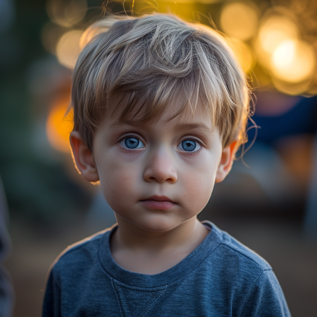 Un petit garçon triste | Source : Midjourney