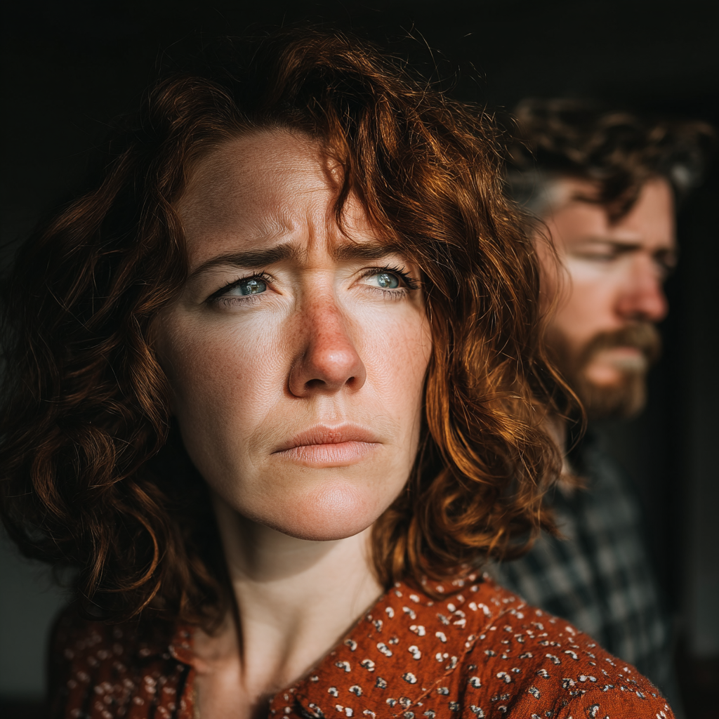 Gros plan sur l'expression d'une femme | Source : Midjourney