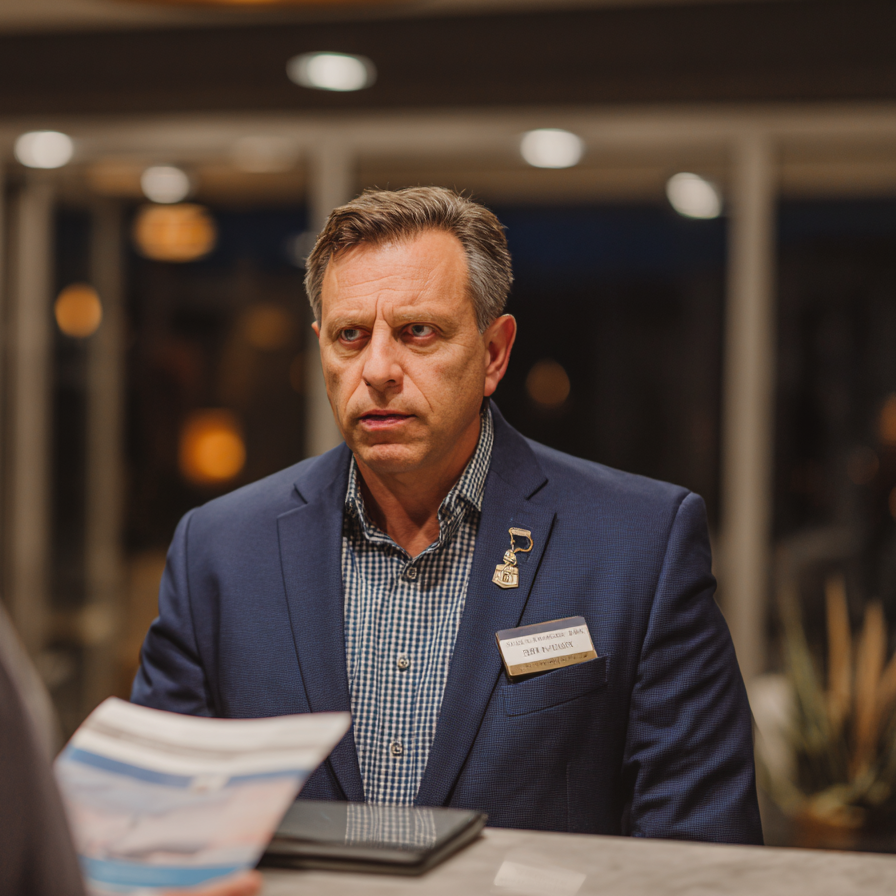 Un directeur d'hôtel | Source : Midjourney