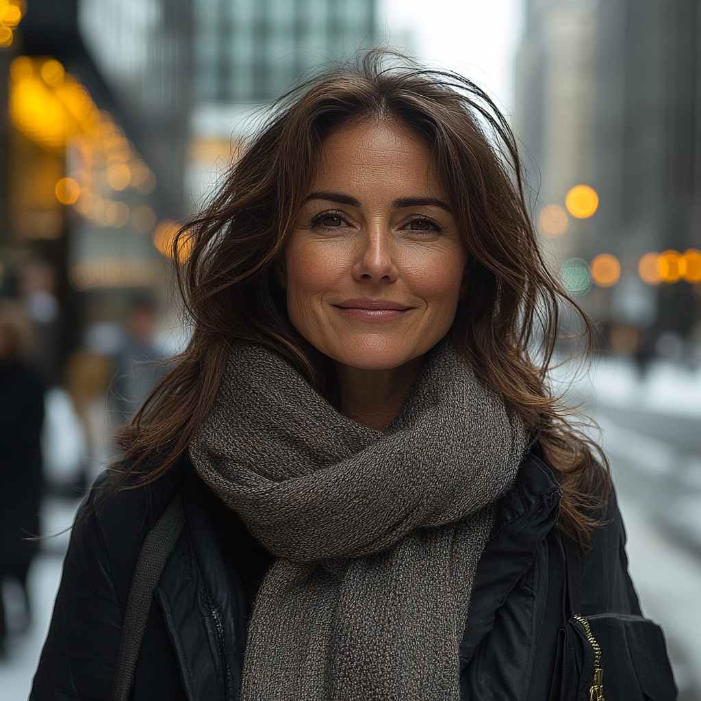 Une femme confiante qui marche dans la ville | Source : Midjourney