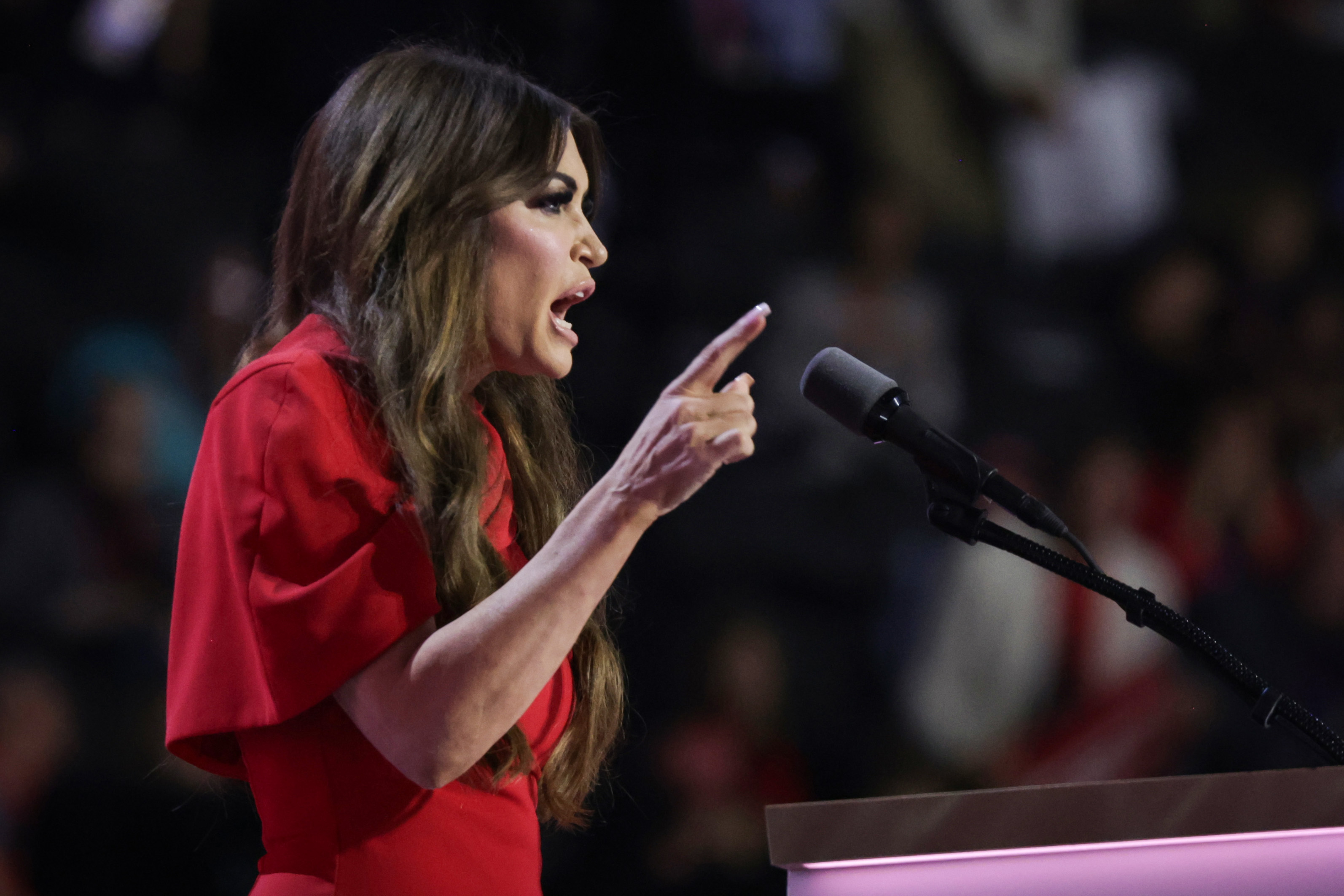Kimberly Guilfoyle, le 17 juillet 2024, à Milwaukee, Wisconsin | Source : Getty Images