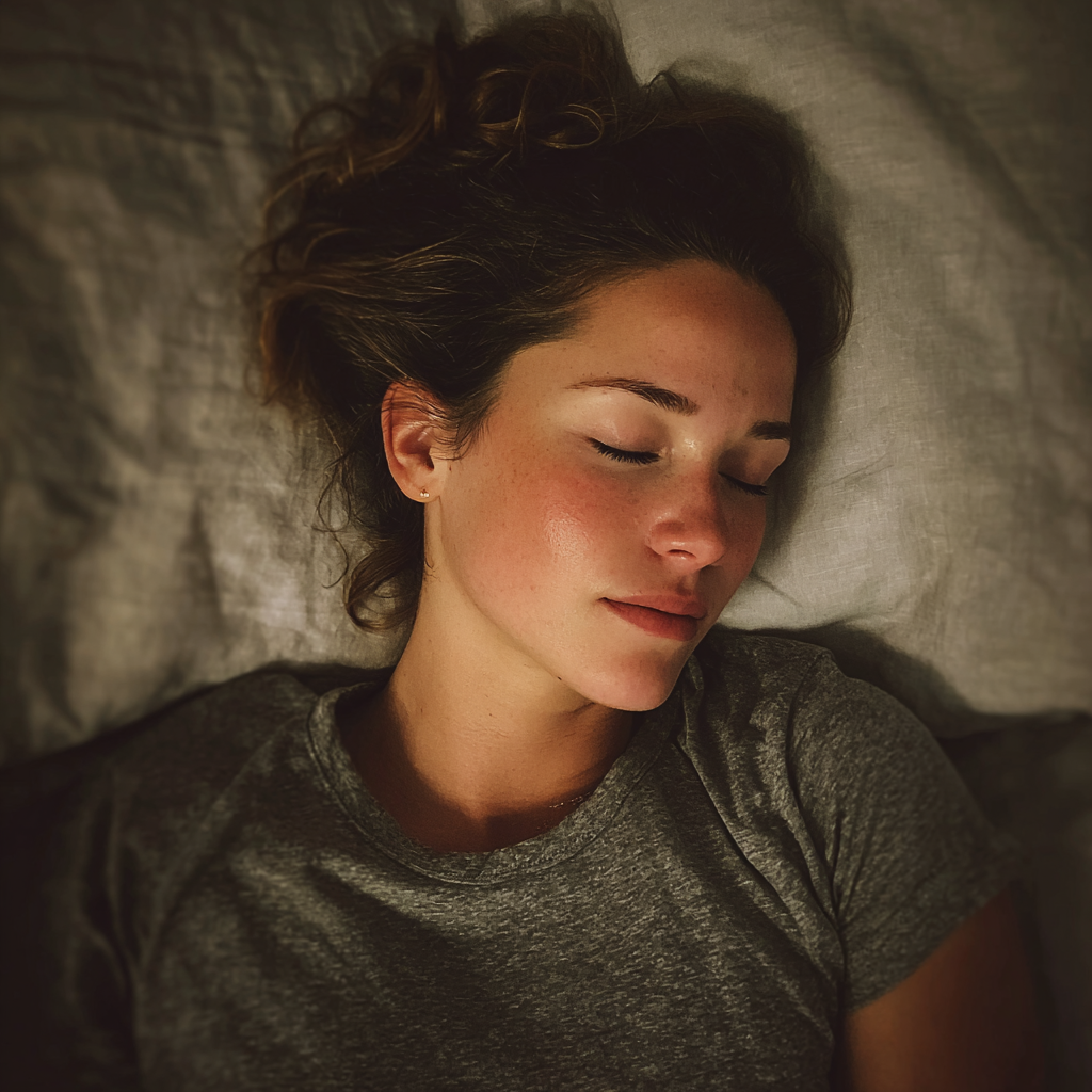 Une femme qui dort paisiblement | Source : Midjourney