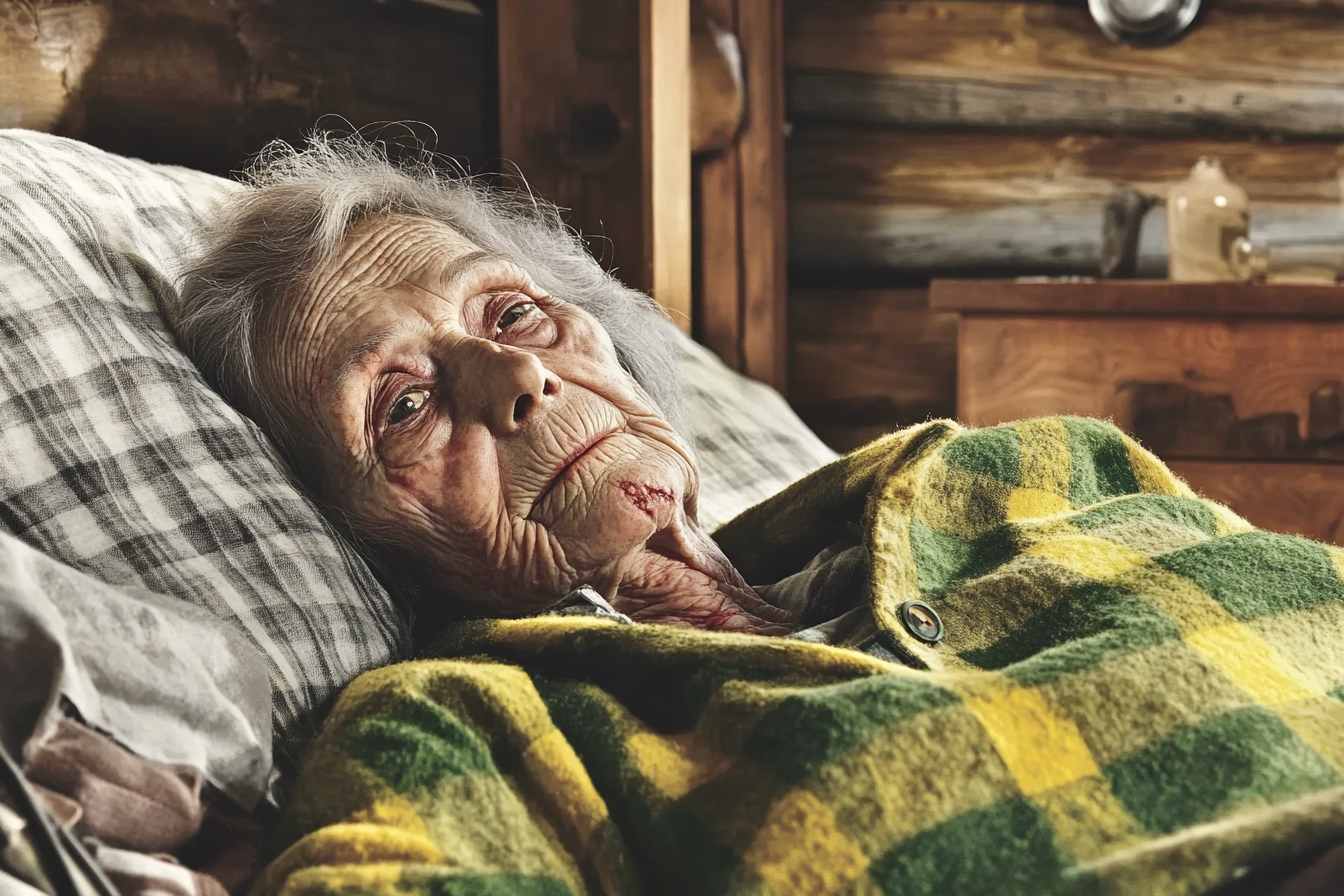 Une femme allongée dans son lit | Source : Midjourney