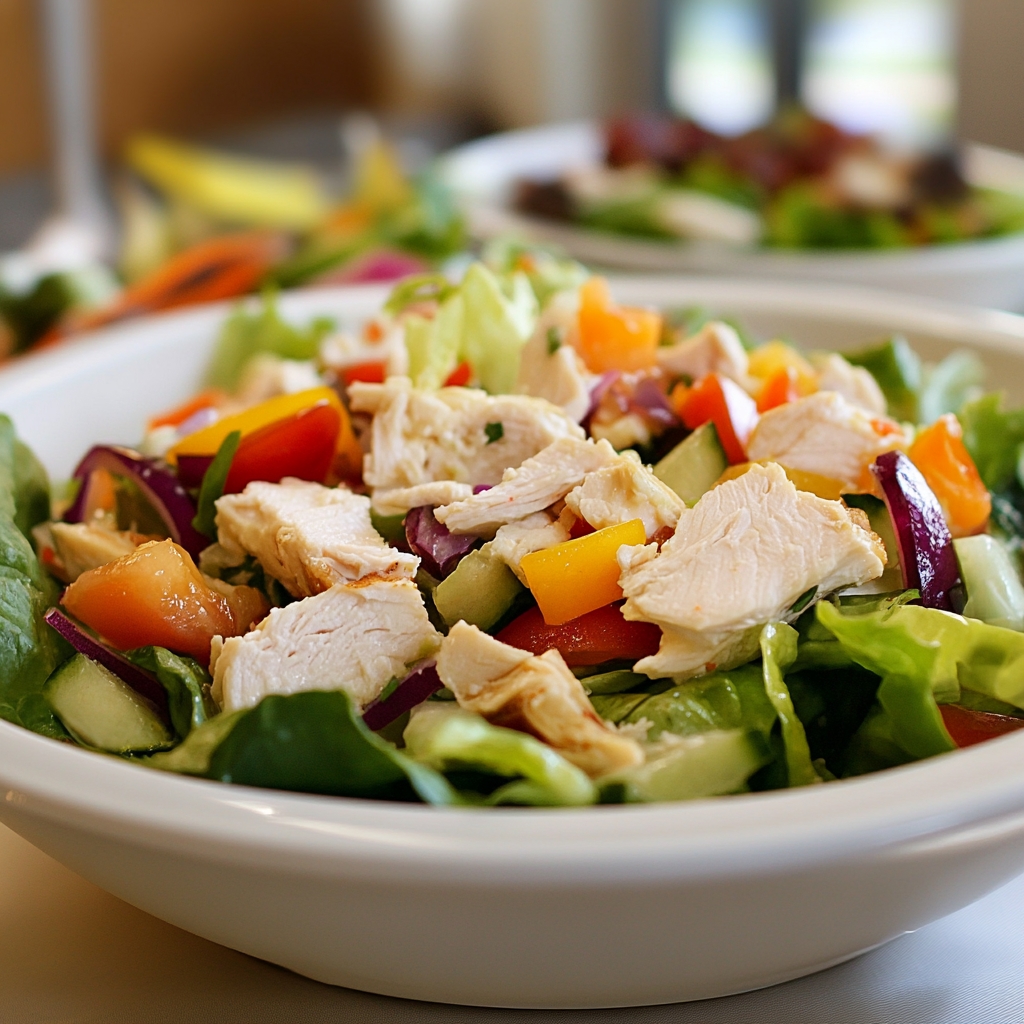 Un bol de salade sur une table | Source : Midjourney
