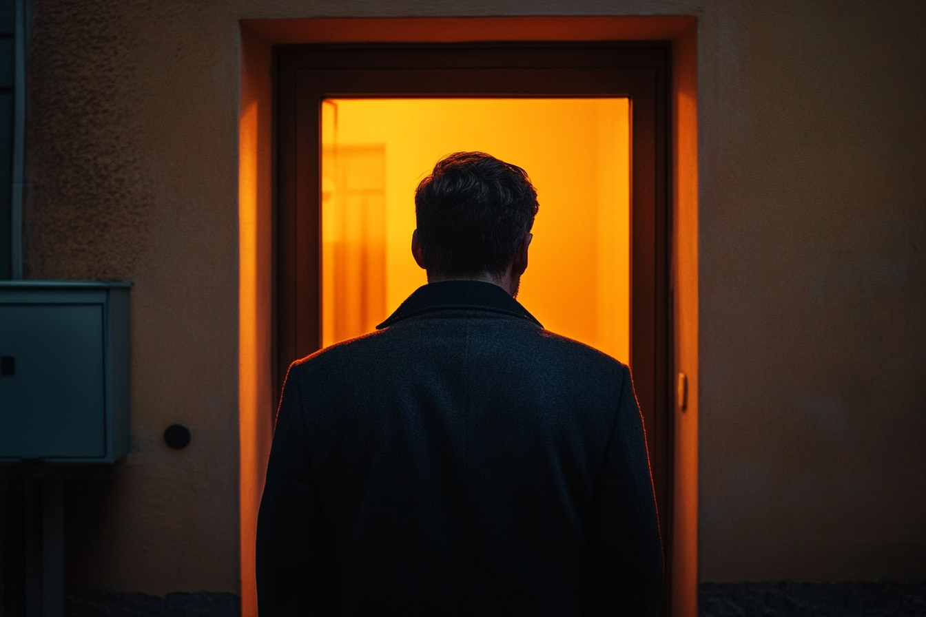 Un homme debout à l'entrée | Source : Ozdomedia