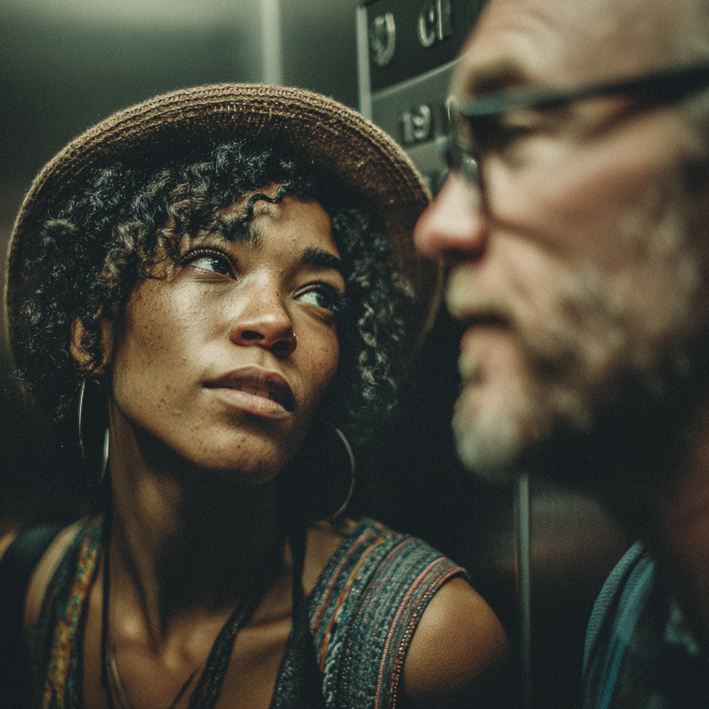 Une femme qui parle à un homme | Source : Midjourney