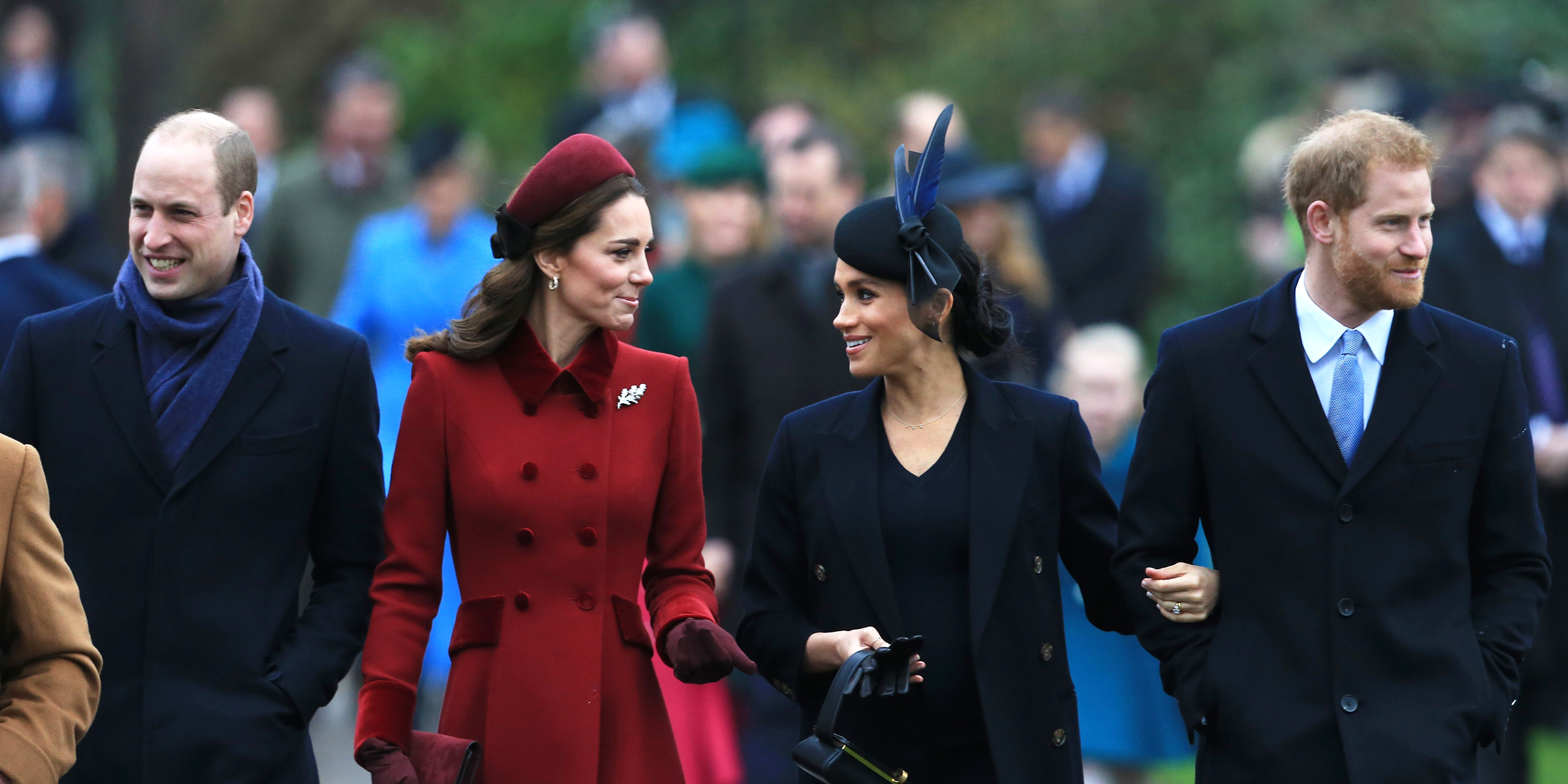 Le prince William, Catherine, la princesse de Galles, Meghan Markle et le prince Harry | Source : Getty Images