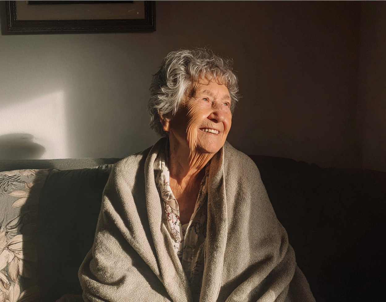 Une vieille femme souriante | Source : Midjourney