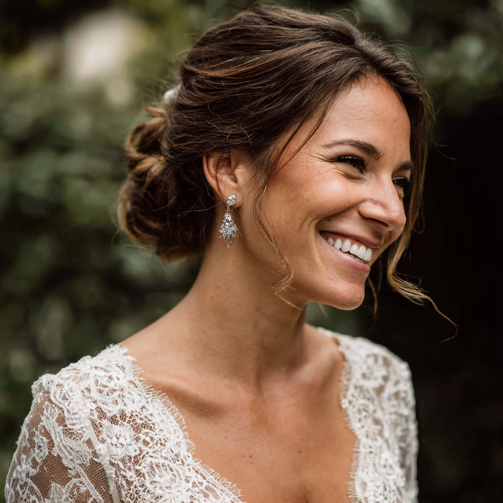 Une mariée souriante | Source : Midjourney