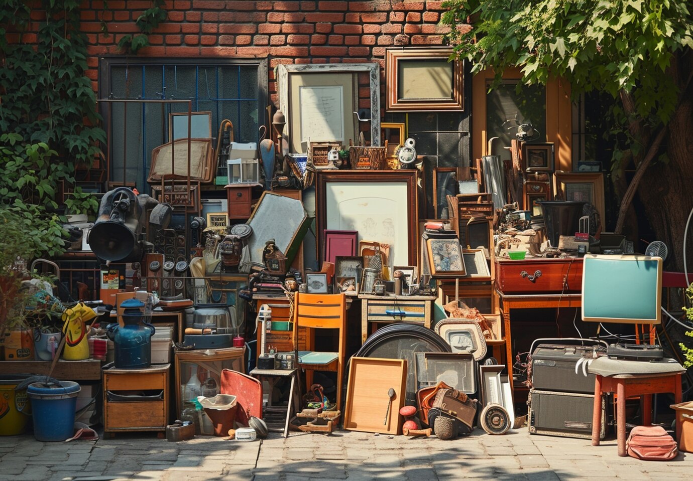 Un marché d'antiquités en plein air | Source : Freepik