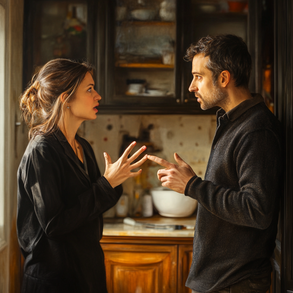 Un couple en pleine dispute | Source : Midjourney
