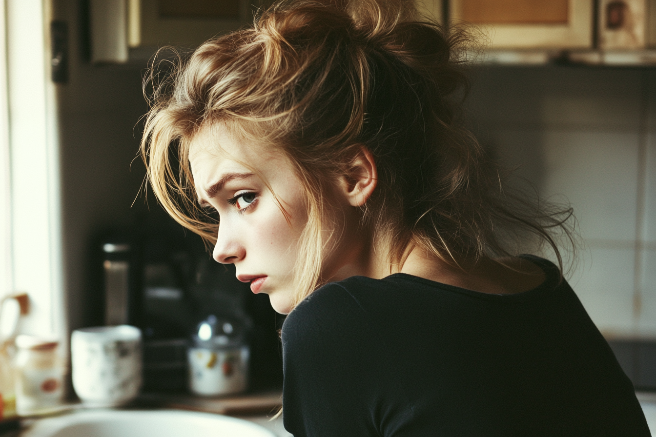 Une femme dans une cuisine | Source : Midjourney