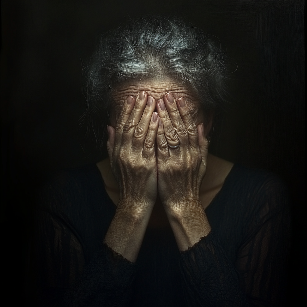 Une femme âgée en détresse | Source : Midjourney