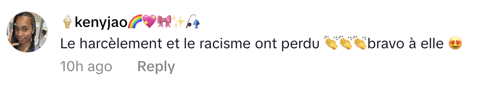 Commentaire d'internaute sur la victoire de Romy | Source : capture tiktok.com/@gabriel_attal