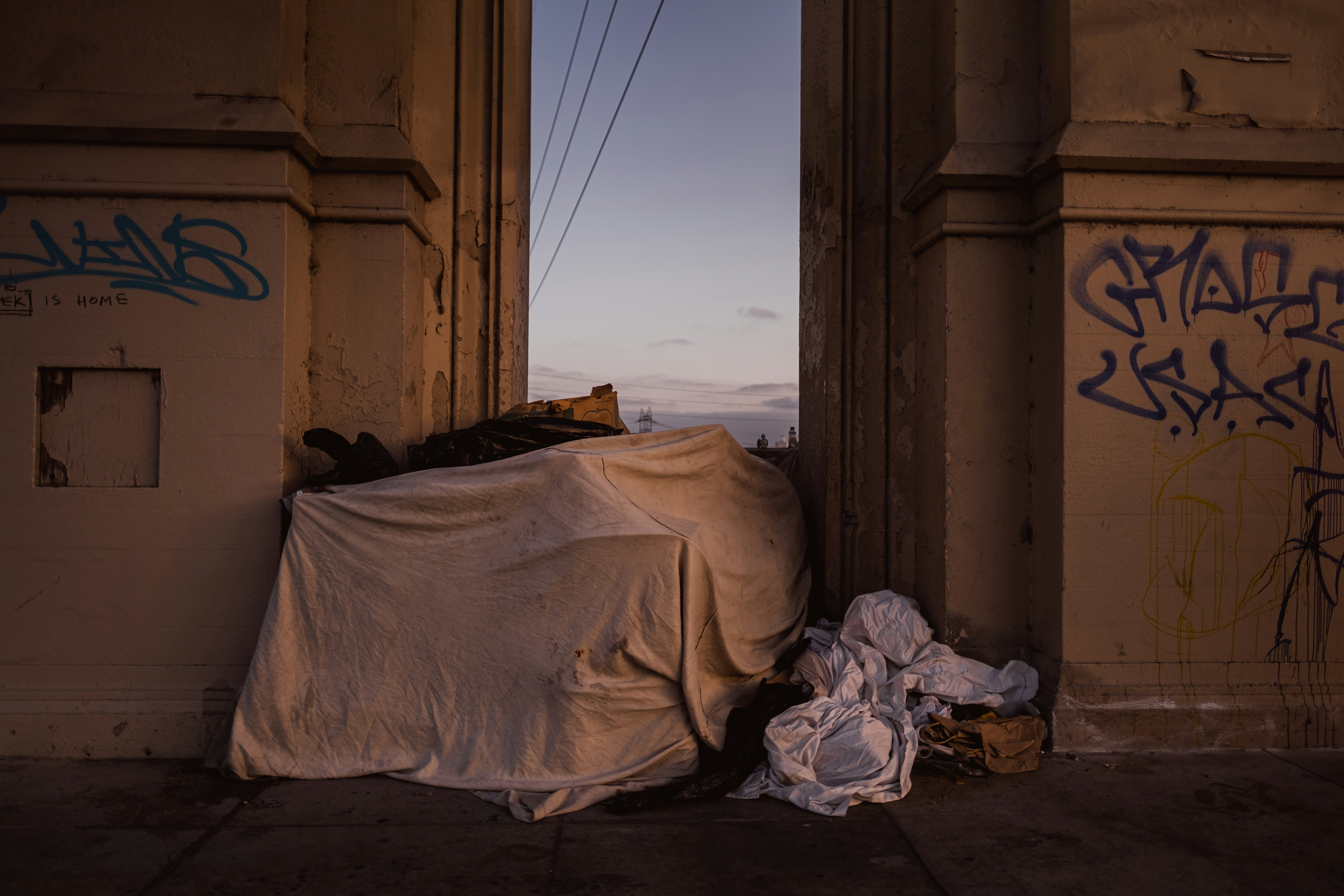 Un abri de fortune | Source : Unsplash