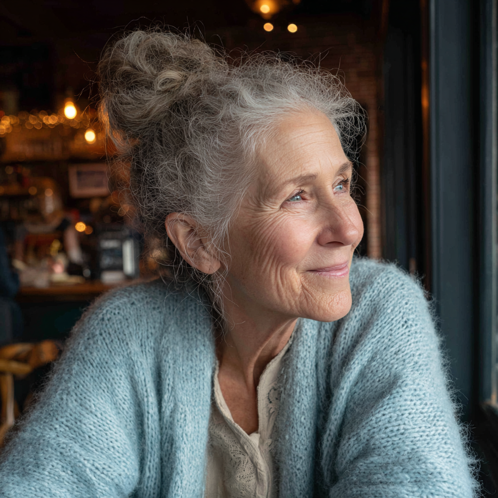 Une femme âgée souriante | Source : Midjourney