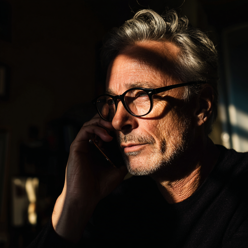 Un homme âgé portant des lunettes | Source : Midjourney