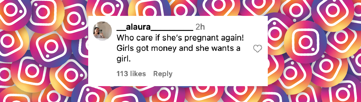 Remarque d'une internaute sur l'apparition de Rihanna avant le Met Gala 2025 le 5 mai 2025 | Source : Instagram/entertainmenttonight