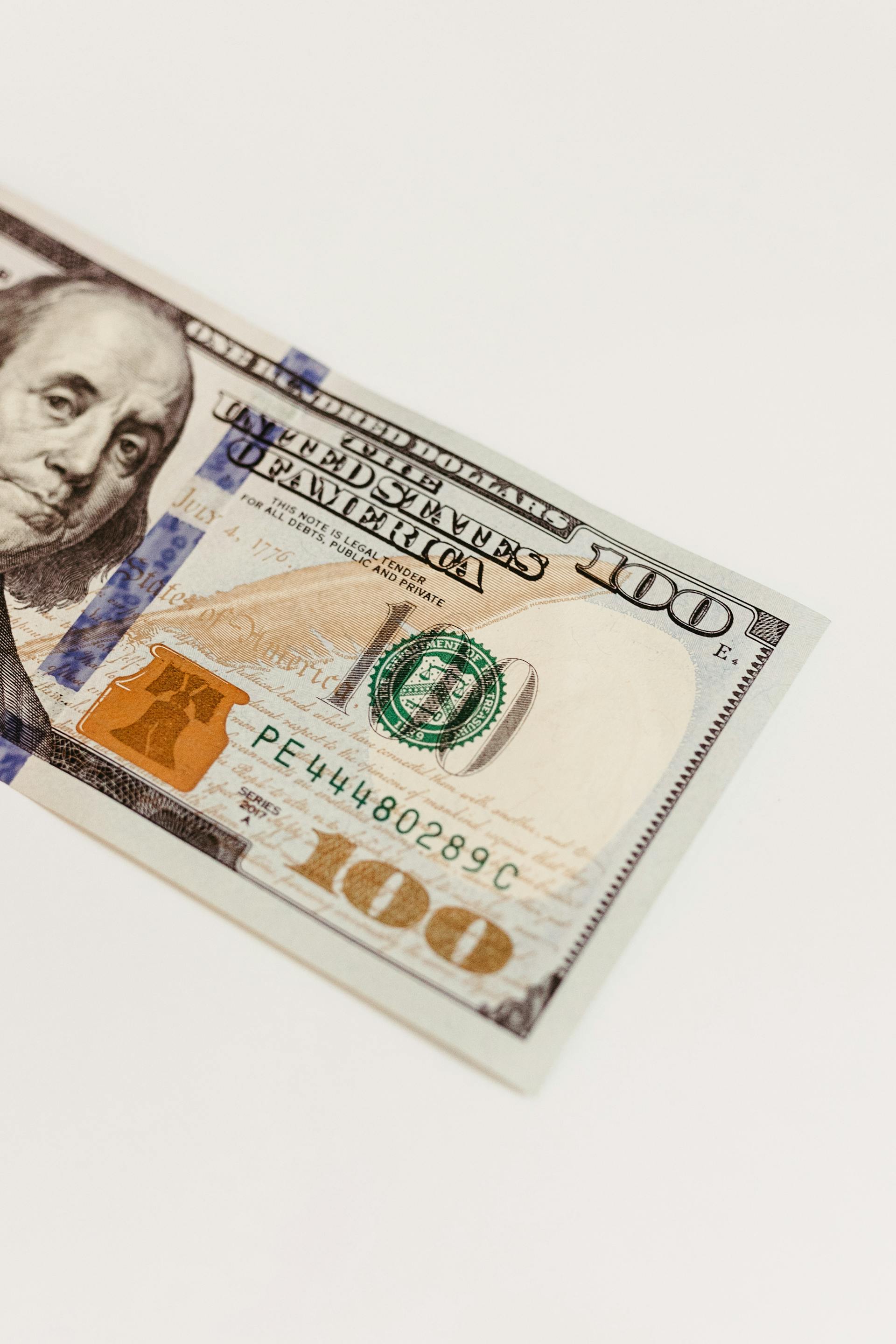 Un billet de 100 dollars | Source : Pexels