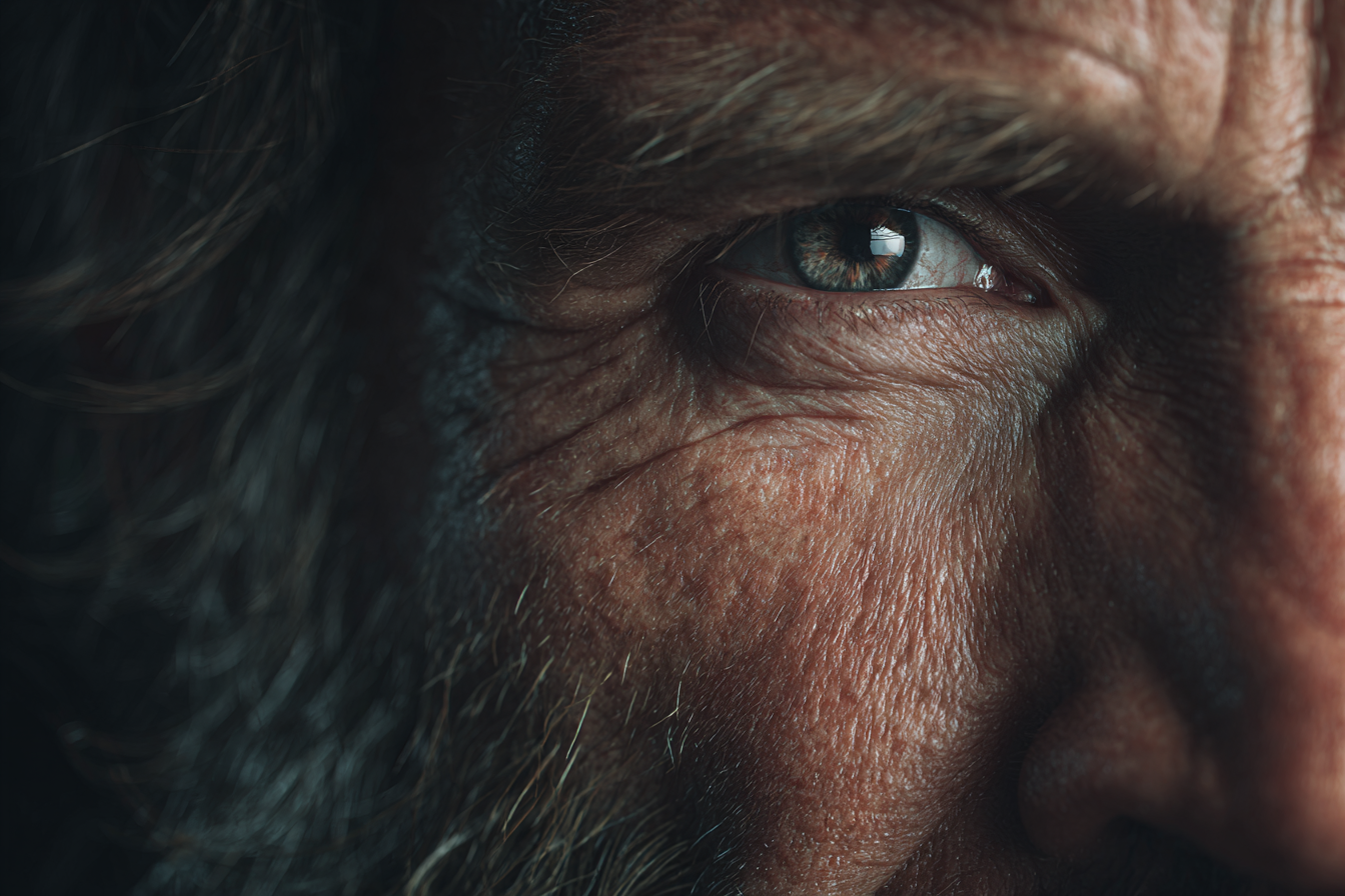 Gros plan sur un homme | Source : Midjourney