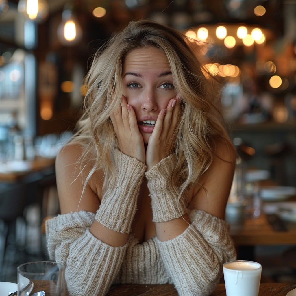 Emily comprend que son secret est éventé | Source : Midjourney