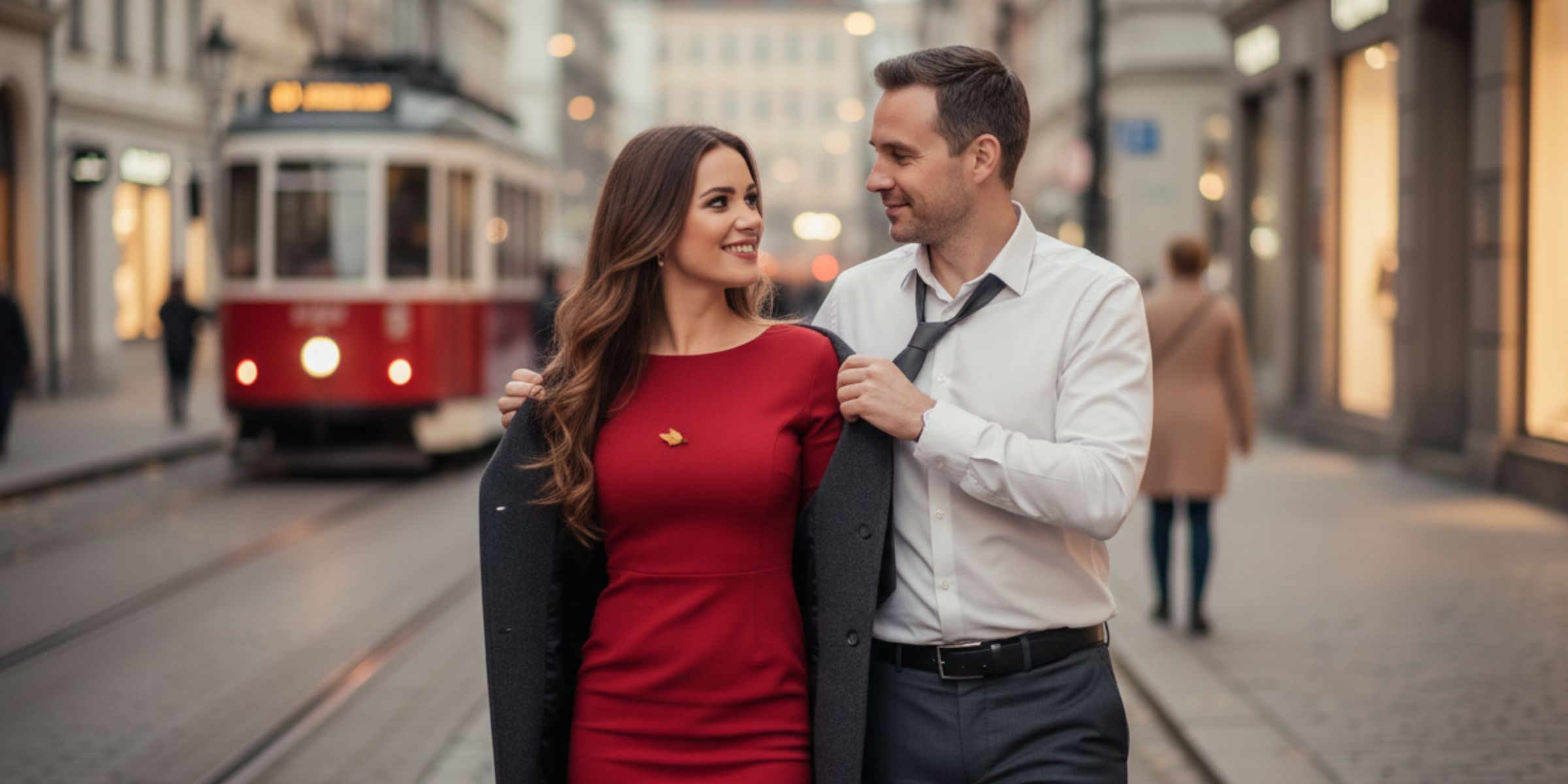 Un homme drapant son manteau sur les épaules d'une femme | Source : Barabola