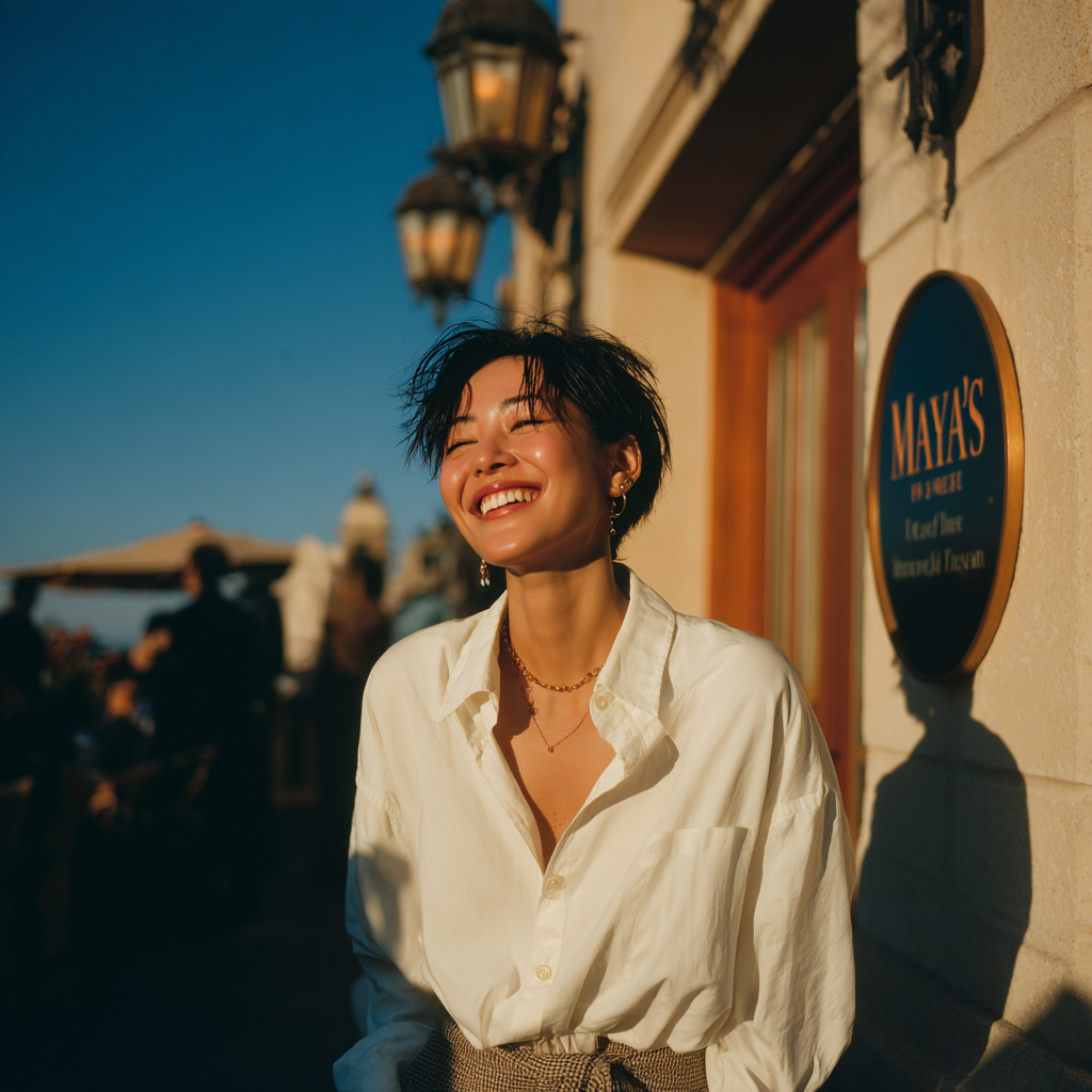 Une femme heureuse | Source : Midjourney