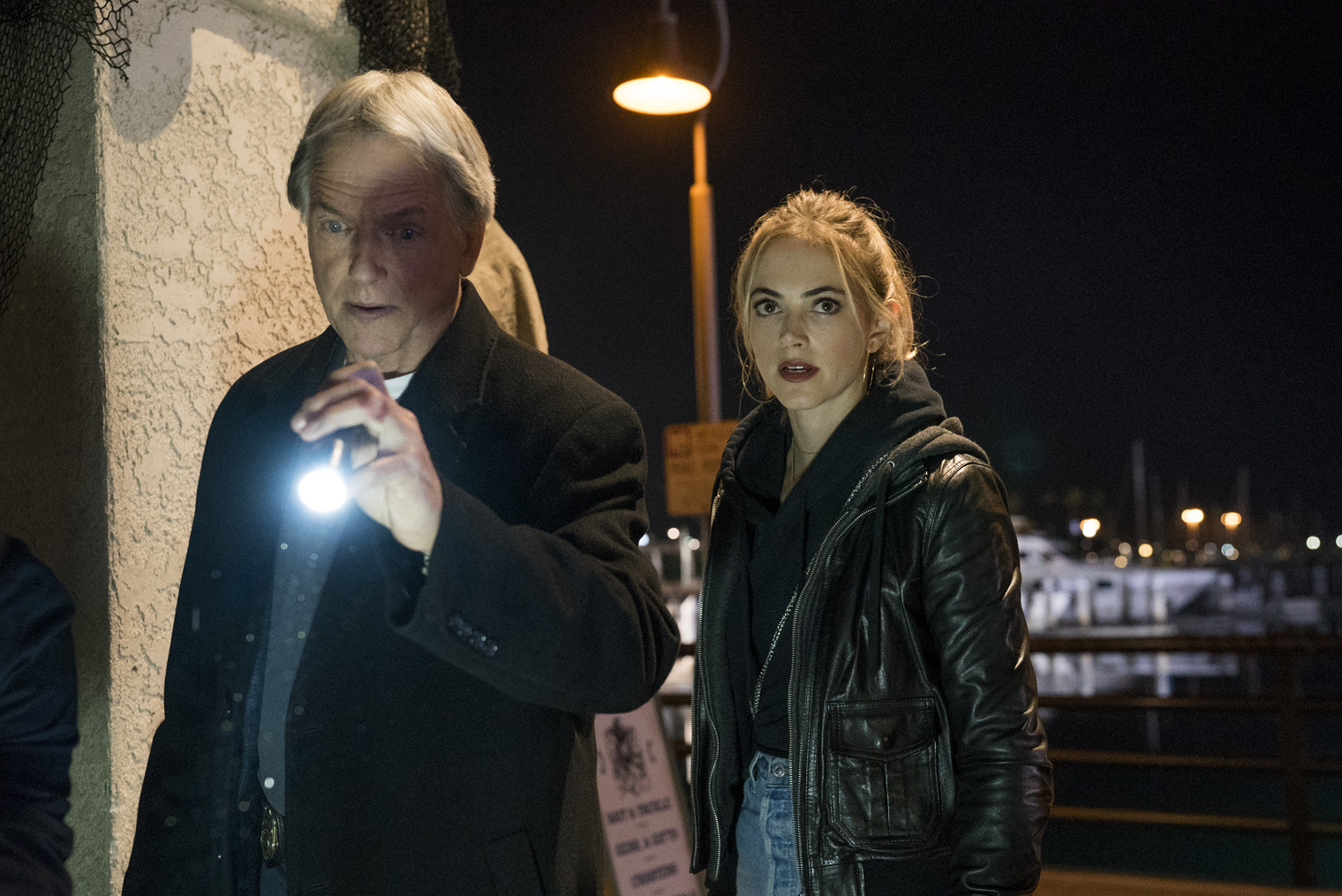 Mark Harmon et Emily Wickersham | Source : Getty Images