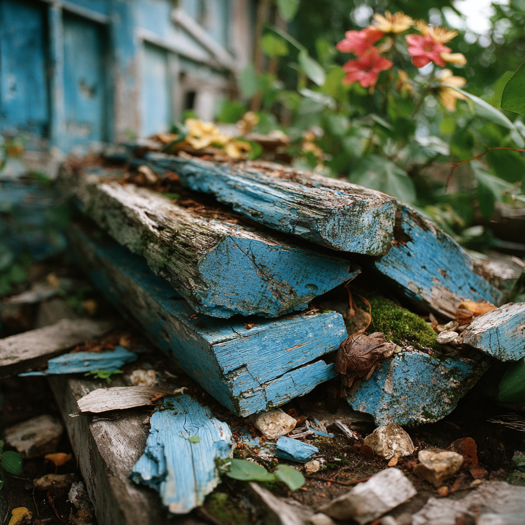 Des morceaux de bois | Source : Midjourney