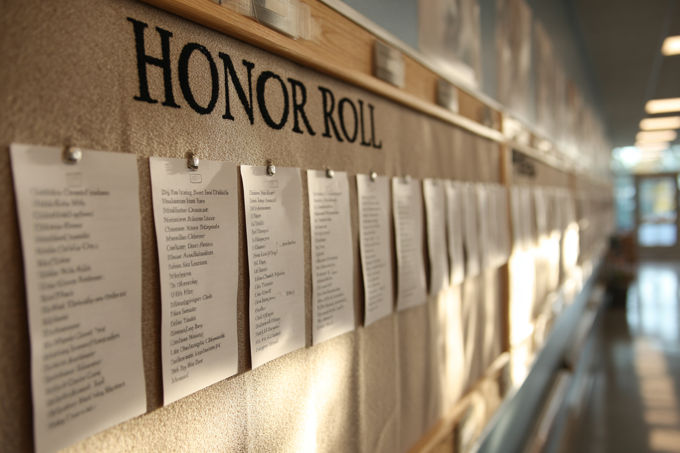 Un tableau d'affichage de l'école | Source : Midjourney