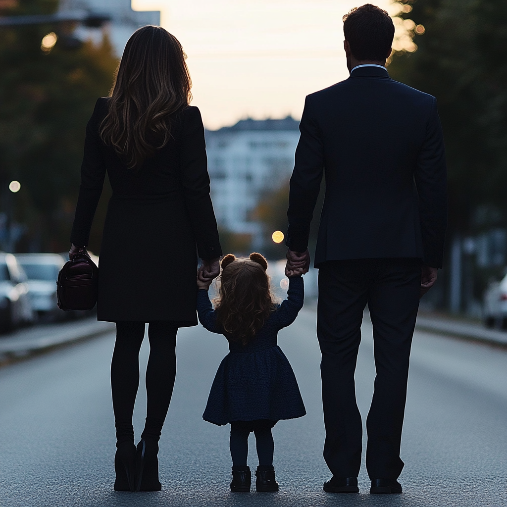Un couple avec une petite fille | Source : Midjourney