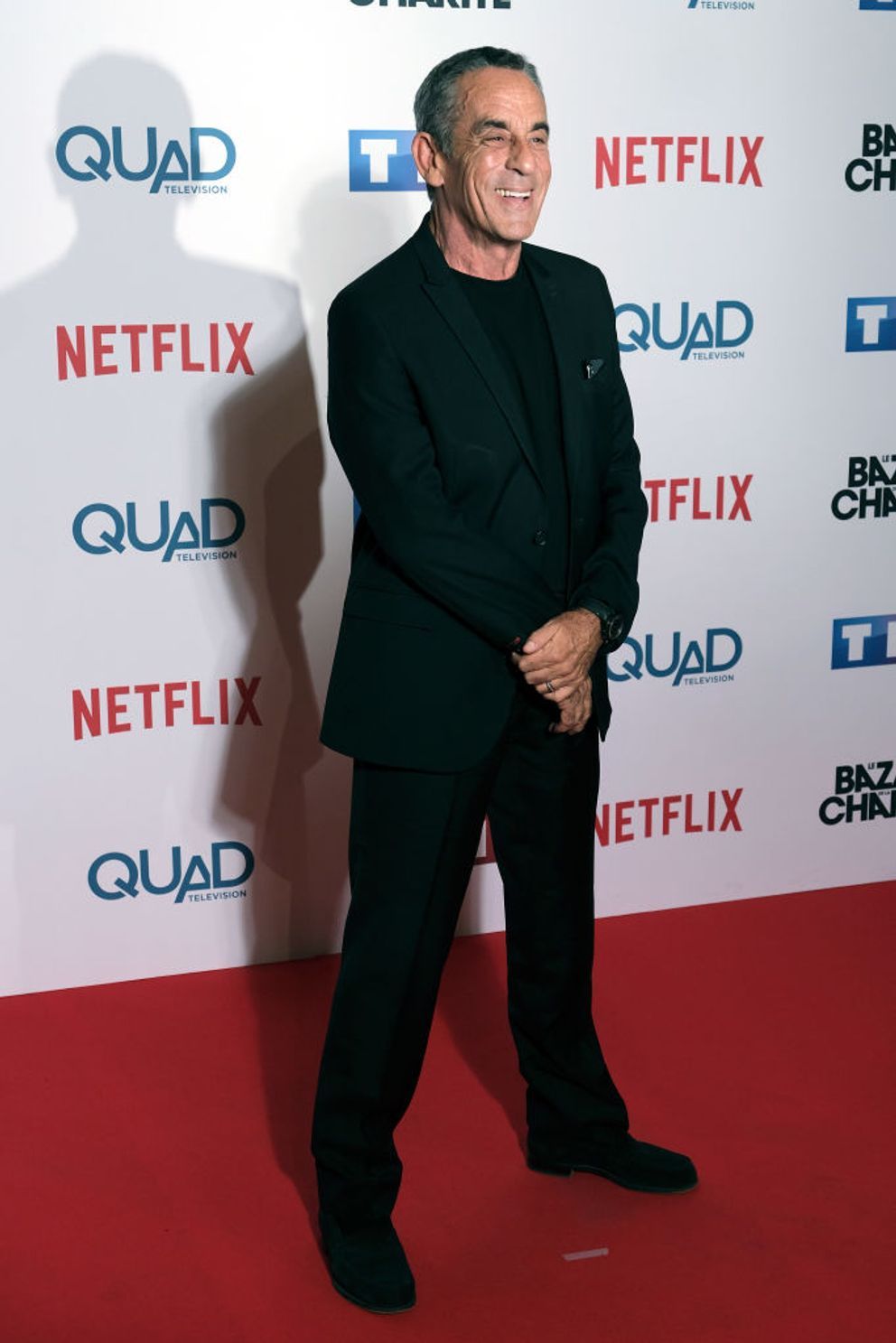 Thierry Ardisson participe au photocall "Le Bazar de la Charite" au Grand Rex le 30 septembre 2019 à Paris, France. | Source : Getty Images
